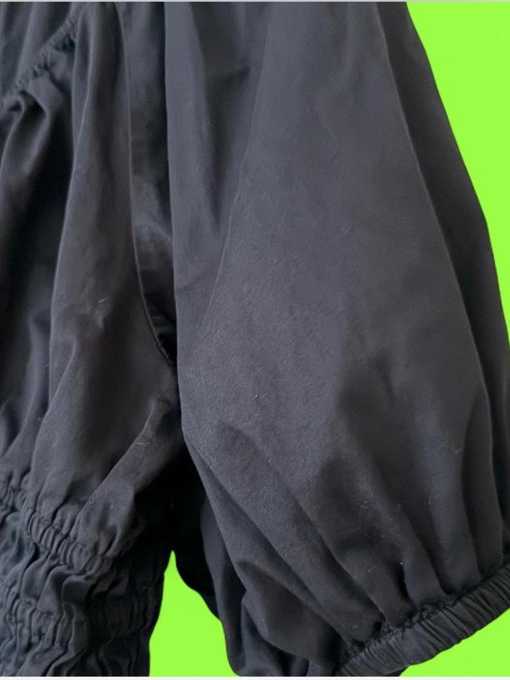 Old Navy Black Women's Peasant Peplum Blouse - L - Picture 4 of 8